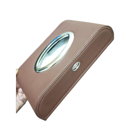 Car Tissue Box – Premium Leather Desktop & Automotive Interior Organizer