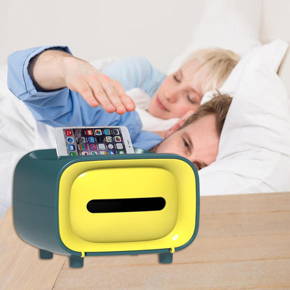Tissue Box Radio – Creative Retro-Style Desktop Organizer & Phone Stand