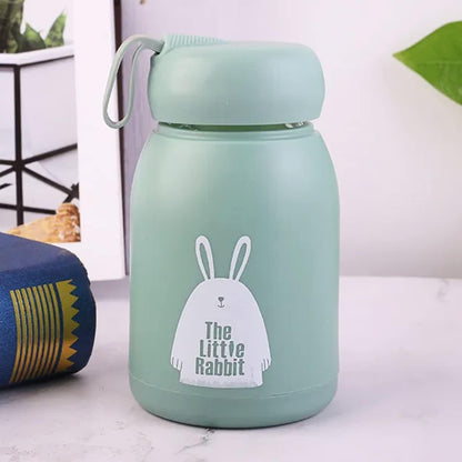 Plastic Shell Lovely Rabbit Glass Cup – Premium Kids’ Insulated Travel Tumbler