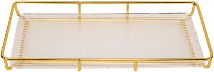 Bathroom Tray GOLD BLACK