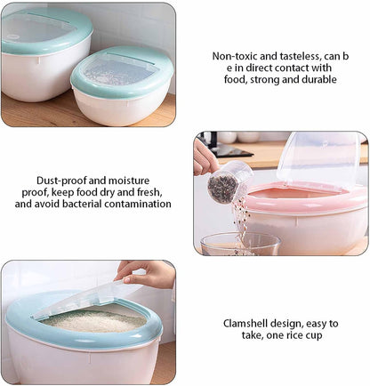 Flour Box Small (5 Kg) – Premium Airtight Grain & Rice Dispenser