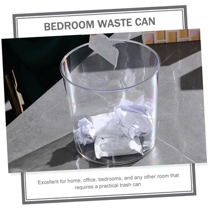 Waste Paper Acrylic Small – Premium Minimalist Clear Trash Container