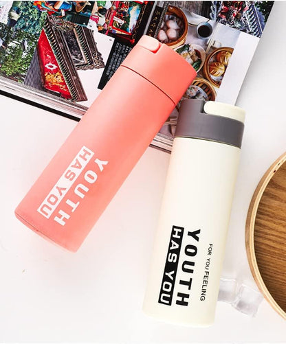 Glass Bottle (Young Youth) – Double-Layer Protective Water Bottle