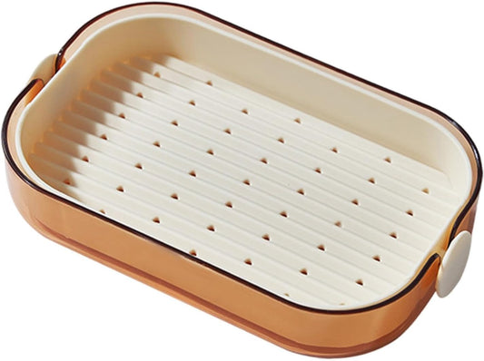 Plastic Double Layer Drain Soap Dish