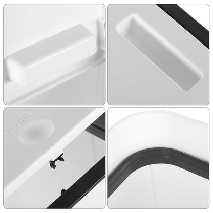 Slim Plastic Rubbish Bin, Slim Bin with Lid, 9L, 11L