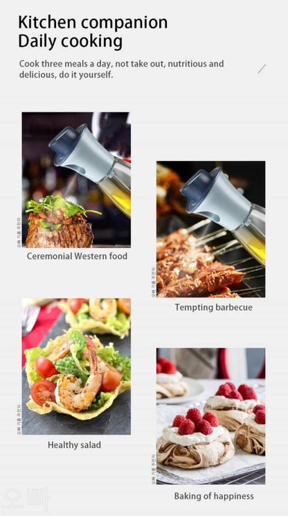 Spray Oil Bottle – Premium Kitchen & BBQ Precision Misting Dispenser