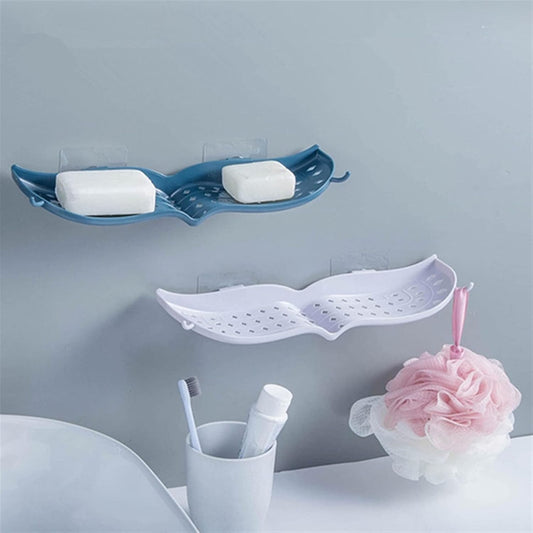 Soap Dish – Premium Wall-Mounted Dual-Bar Wings Design