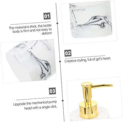 Soap Dispenser White Marble Design