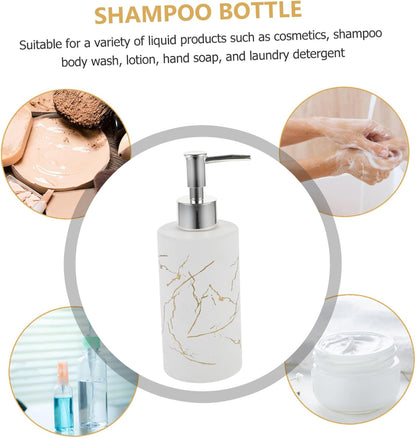 Soap Dispenser White Marble Design