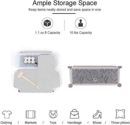 Elite Frosted Long-Profile 4-Tier Shoe Organizer