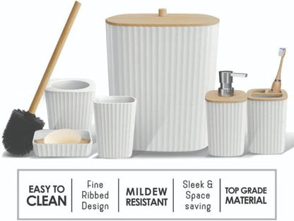 6-Piece ABS Bathroom Accessory Set