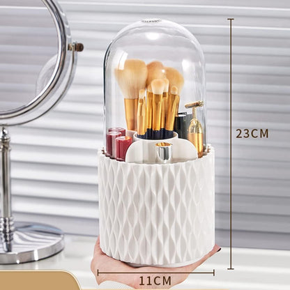 Revolving Cosmetic Organizer White Diamond