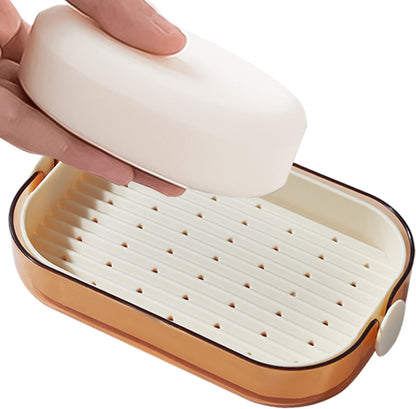 Plastic Double Layer Drain Soap Dish