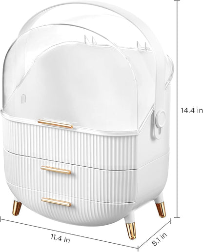 Dustproof Cosmetic Box White