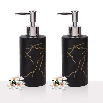 Soap Dispenser Black Marble Design