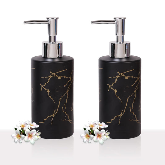Soap Dispenser Black Marble Design