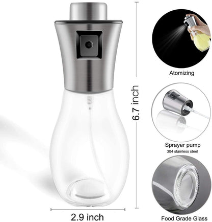 Oil Bottle 200 ML Golden – Premium Precision Spray Mist Dispenser