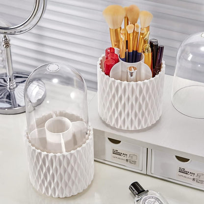 Revolving Cosmetic Organizer White Diamond