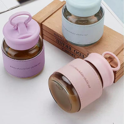 Eco-Elite Glass Tumbler with Phone Stand