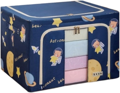 Cloth Storage Box Black Line