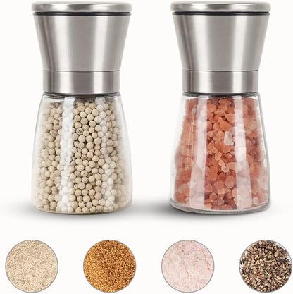 Manual Salt and Pepper Grinder Glass 180 ML (SINGLE PIECE)