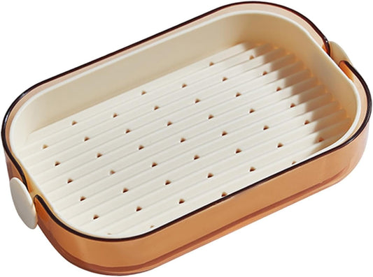 Plastic Double Layer Drain Soap Dish