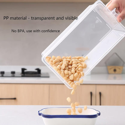 P.P Fridge Box With Handle & Cover Large – Premium Stackable Fresh-Keeping Organizer