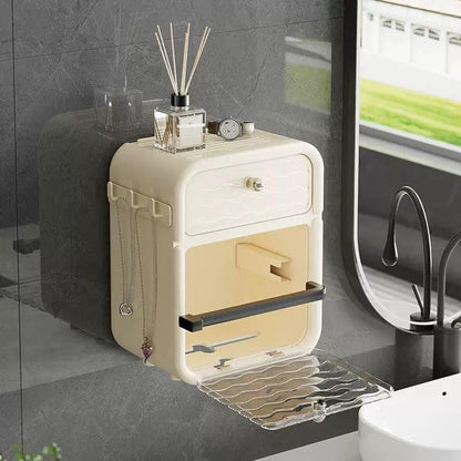 Toilet Cabinet With Drawer – Luxury Wall-Mounted Bathroom & Cosmetic Organizer