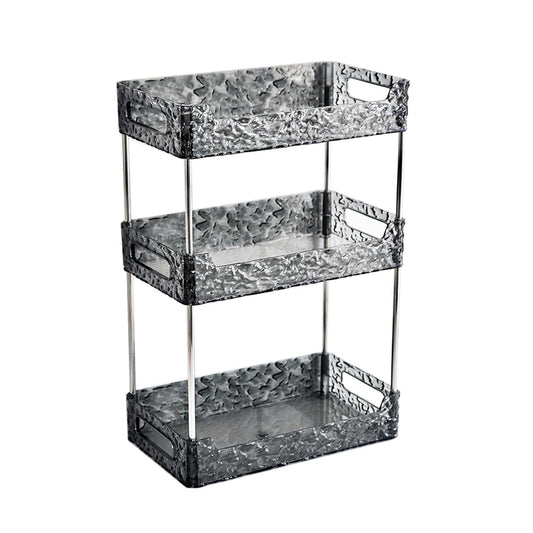 Luxury Bathroom Storage Rack Dresser Tray Jewelry Tray 2 Layer