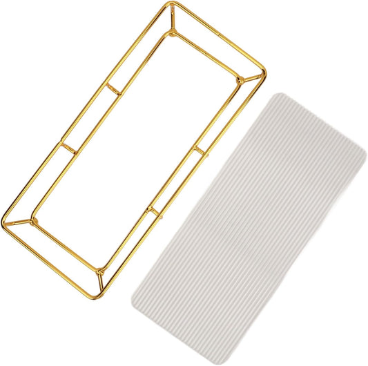 Bathroom Tray GOLD BLACK