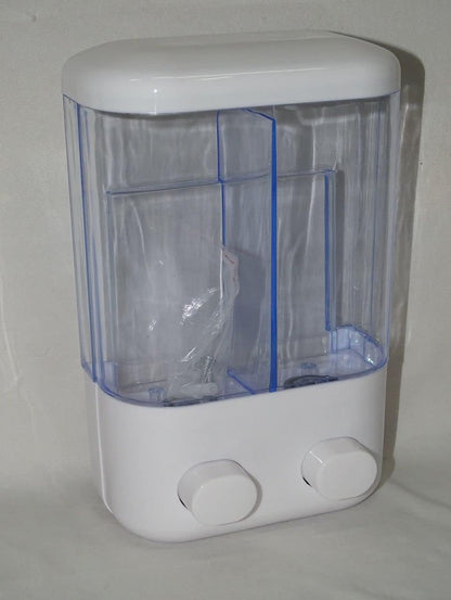 Liquid Soap Bottle Double – Premium Dual-Chamber Wall-Mounted Dispenser