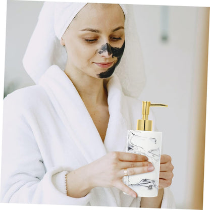 Soap Dispenser White Marble Design