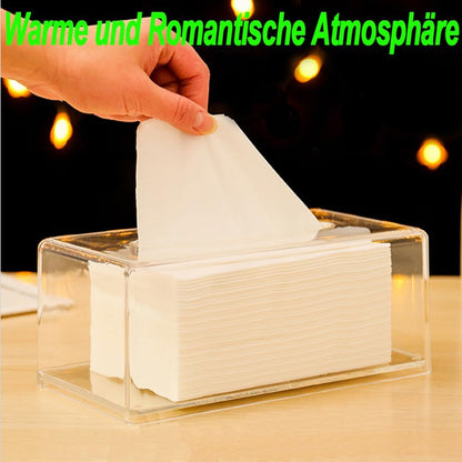 Premium Acrylic Tissue Box Clear – Crystal-Clear Sleek Desktop Organizer