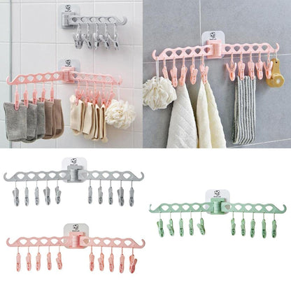 Baby Hanger Small - CL312 – Premium Multi-Clip Wall-Mounted Drying Organizer