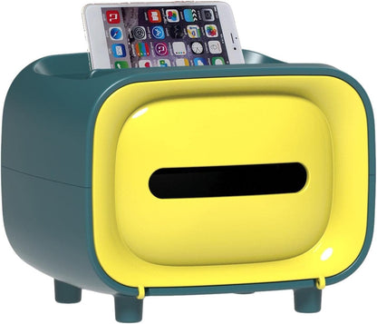 Tissue Box Radio – Creative Retro-Style Desktop Organizer & Phone Stand