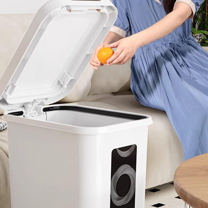 Square Trash Box, Pedal Type Dustbin 8L, 10L, 15L