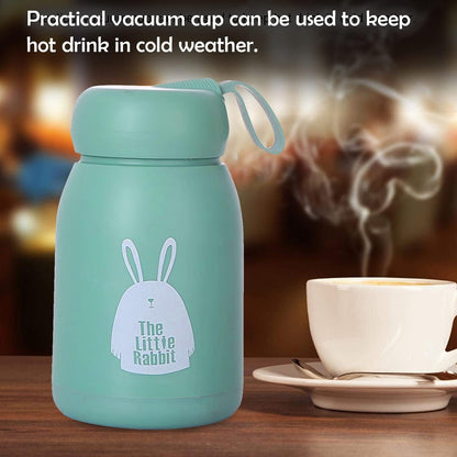 Plastic Shell Lovely Rabbit Glass Cup – Premium Kids’ Insulated Travel Tumbler