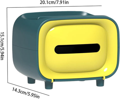 Tissue Box Radio – Creative Retro-Style Desktop Organizer & Phone Stand