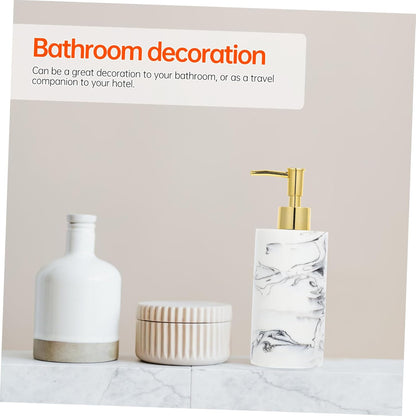 Soap Dispenser White Marble Design