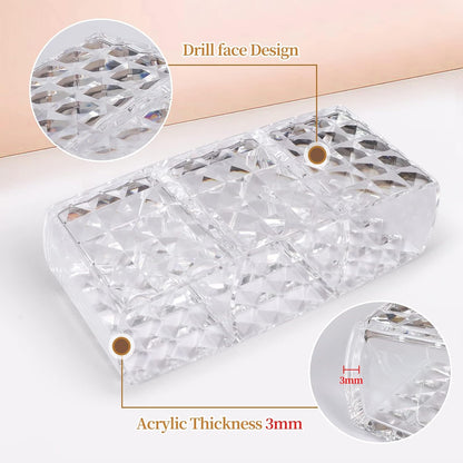 Cosmetic Organizer Crystal Clear – Premium Multi-Compartment Vanity Display