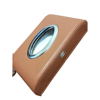 Car Tissue Box – Premium Leather Desktop & Automotive Interior Organizer