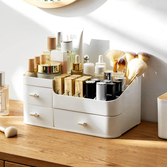 Stackable Cosmetic Organizer Shelf Drawer
