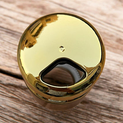 Luxury Glass Spice Shaker, Gold Plated Lid