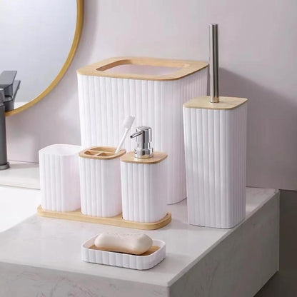 6-Piece ABS Bathroom Accessory Set