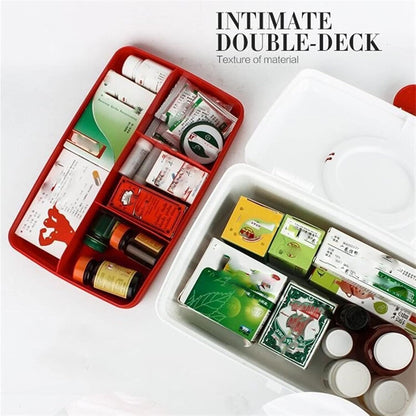 Medicine Box Green/Red Plus – Premium High-Capacity First Aid Hub