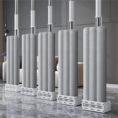 Mop with Silicone Bucket – Premium Space-Saving Floor Cleaning System