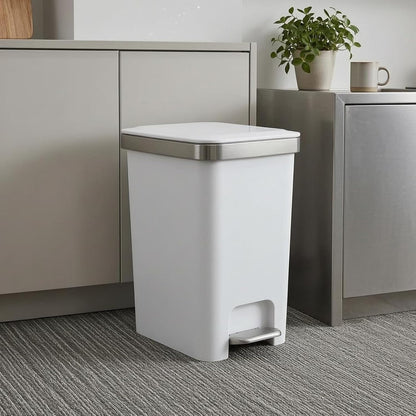 10 Liter Hydraulic Pedal Bin – Steel Border