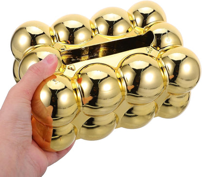 Bubble Tissue Box - Gold