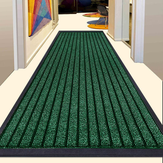 Non Slip PVC Rubber Mat Indoor Outdoor - Green