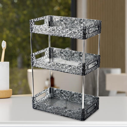 Luxury Bathroom Storage Rack Dresser Tray Jewelry Tray 2 Layer